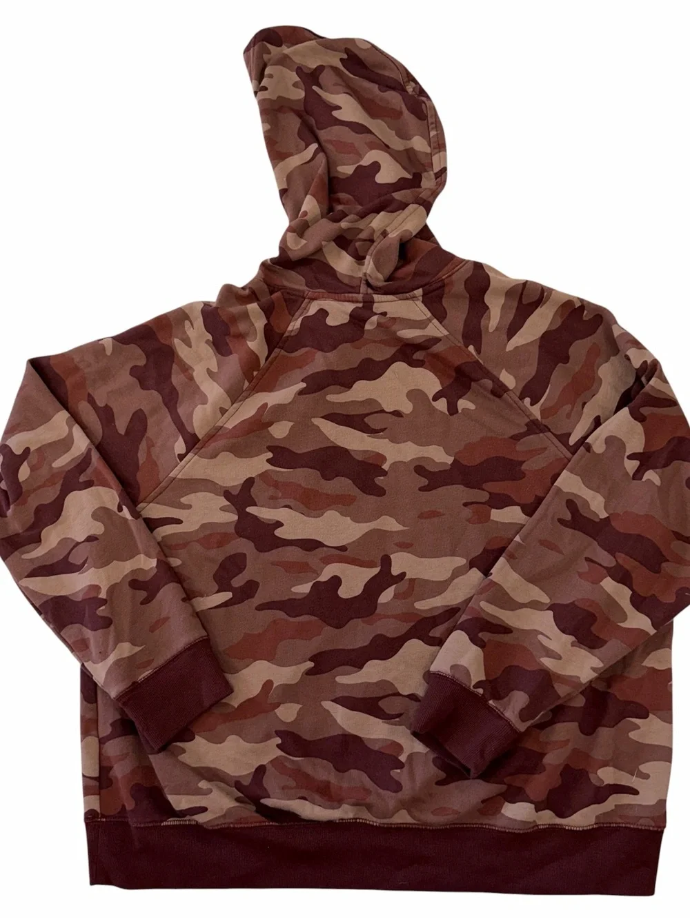 Old Navy Brown & Tan Camo Pullover Hoodie - Picture 2 of 3